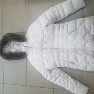 Off white Calvin Klein winter coat